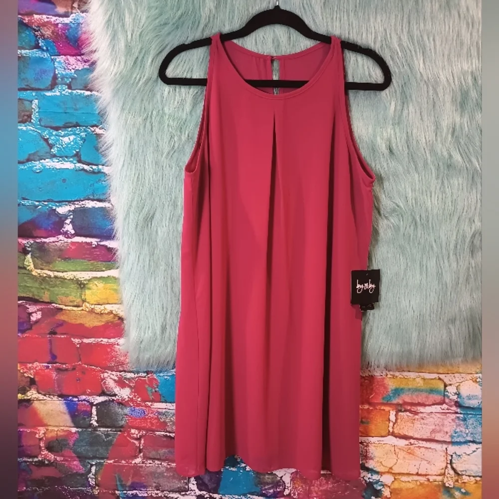 By and By Raspberry Sleeveless Dress Size XL NWT - Picture 6 of 8